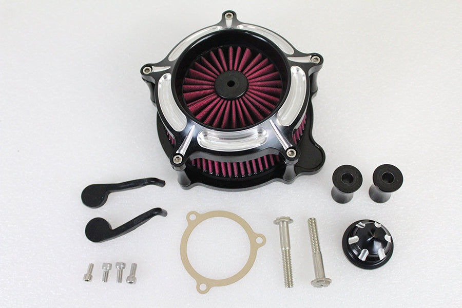 34-1673 - Exposed Filter Air Cleaner Kit Black by Wyatt Gatling