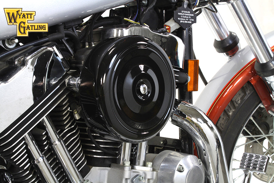 34-1681 - Black Wyatt Gatling Air Cleaner Assembly by V-Twin