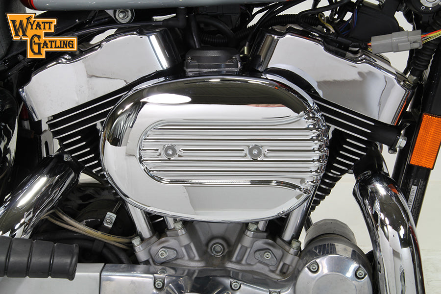 34-1693 - Chrome Wyatt Gatling Air Cleaner Assembly by V-Twin