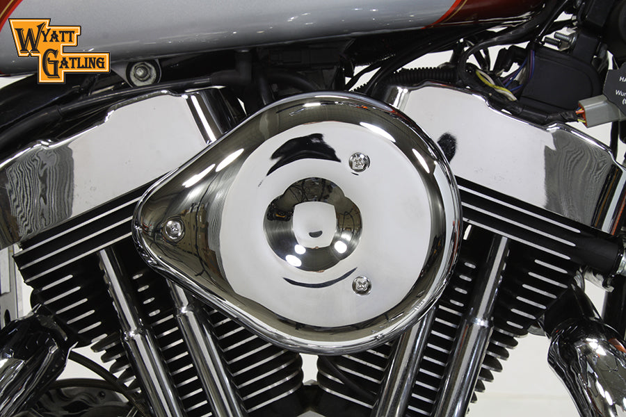 34-1700 - Chrome Wyatt Gatling Air Cleaner Assembly by V-Twin