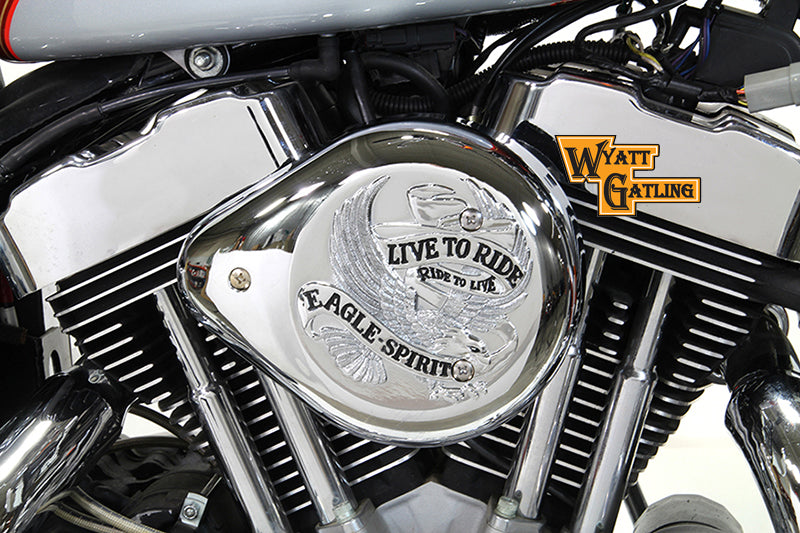 34-1705 - Chrome Wyatt Gatling Air Cleaner Assembly by V-Twin