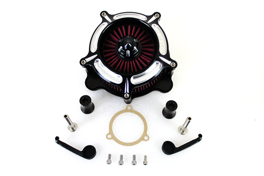34-1711 - Exposed Filter Air Cleaner Kit Black by Wyatt Gatling