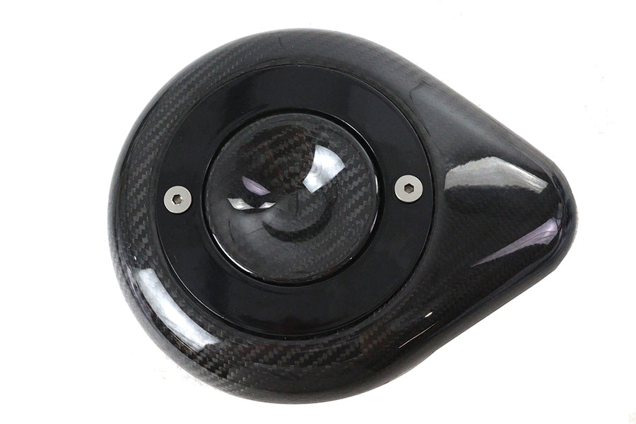 34-1717 - Teardrop Air Cleaner Cover Carbon Fiber by V-Twin