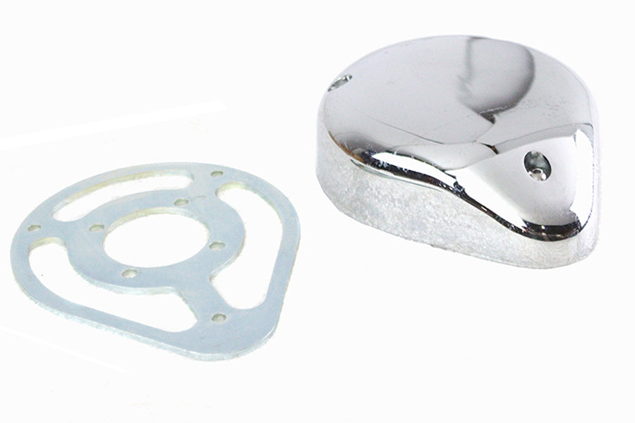 5 inch Teardrop Linkert Cover Kit Chrome