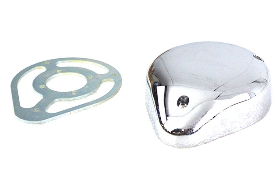 5 inch Teardrop Linkert Cover Kit Chrome