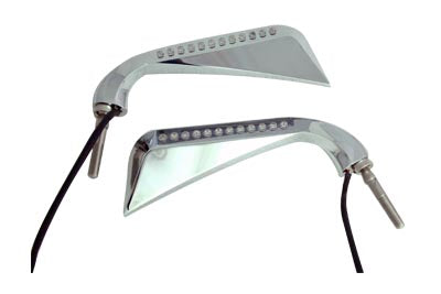 34-1832 - Chrome Evil Eye LED Mirror Set by Wyatt Gatling
