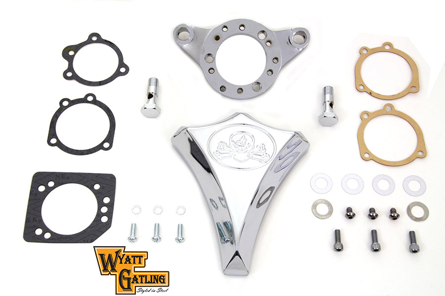 34-1850 - Chrome Wyatt Gatling Air Cleaner Assembly by V-Twin