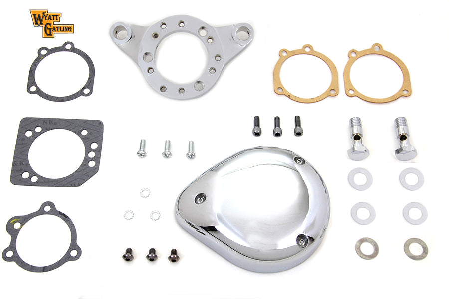 34-1851 - Chrome Wyatt Gatling Air Cleaner Assembly by V-Twin