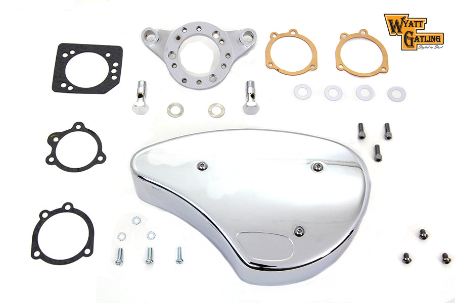 34-1857 - Chrome Wyatt Gatling Air Cleaner Assembly by V-Twin