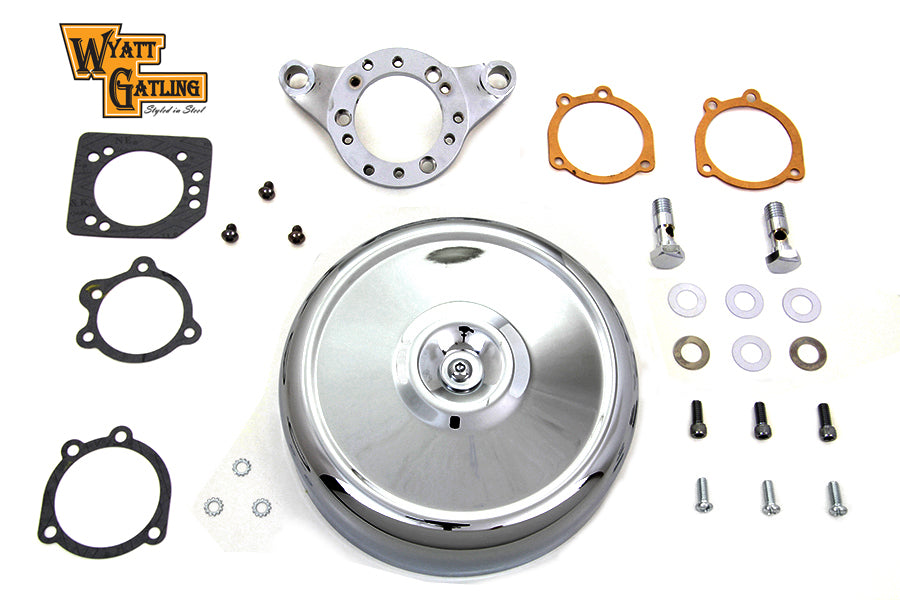 34-1859 - Chrome Wyatt Gatling Air Cleaner Assembly by V-Twin