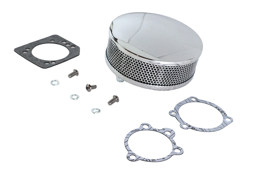 Wyatt Gatling Round Air Cleaner Chrome