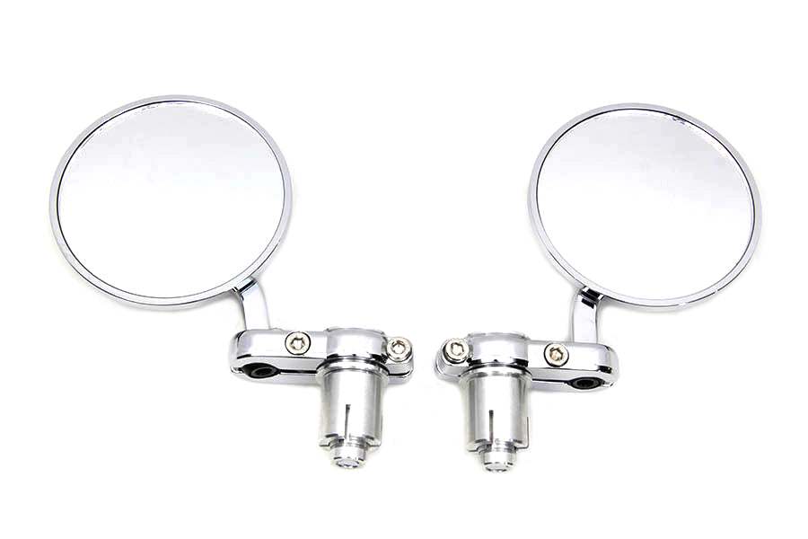 34-1970 - Cafe Style Mirror Set Chrome by Wyatt Gatling