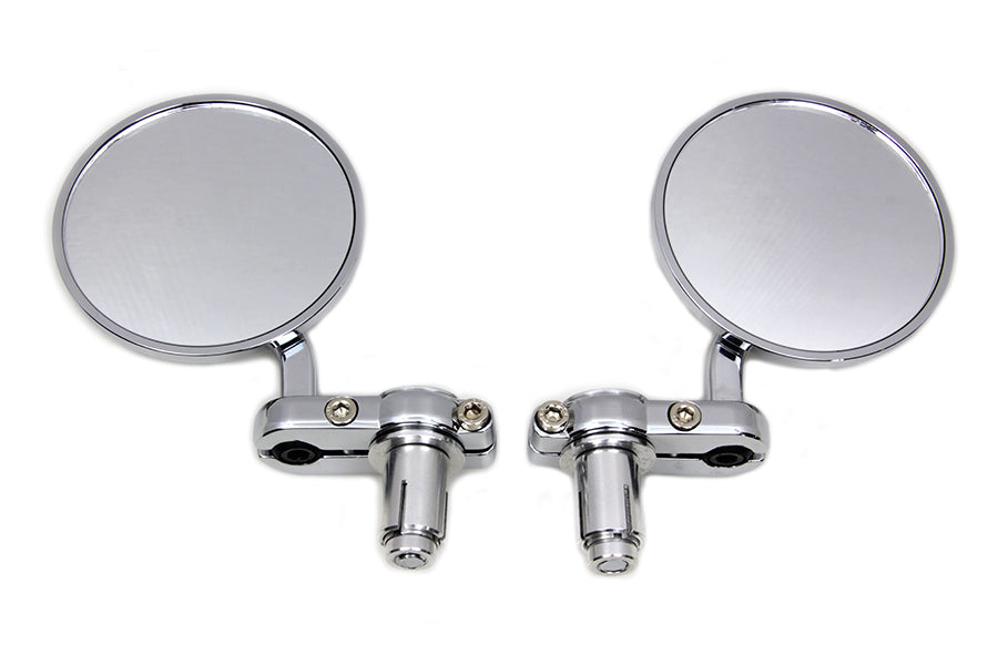 34-1972 - Cafe Style Mirror Set Chrome by Wyatt Gatling