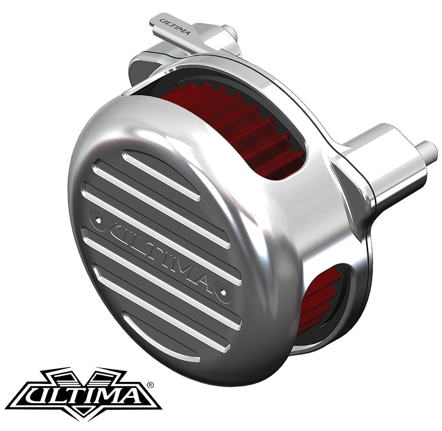 34-2115 - Ultima Free Flow Milled Air Cleaner Kit Chrome by Ultima