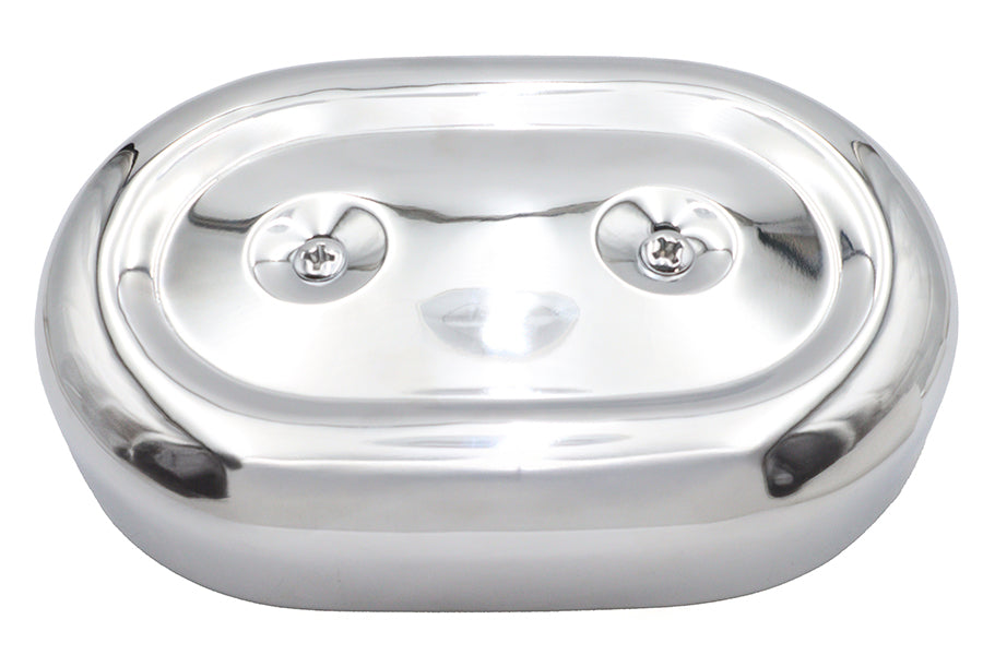 34-2118 - M8 Oval Air Cleaner Cover Kit Chrome by V-Twin
