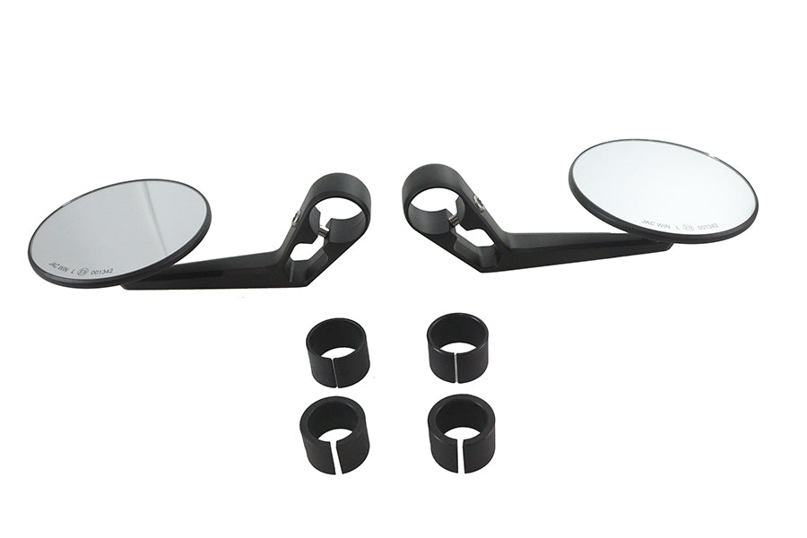 34-2144 - Wyatt Gatling Round Mirror Set Black by Wyatt Gatling