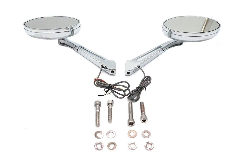 34-6019 - Ellipse Mirror Set with LED Turn Signal by Wyatt Gatling