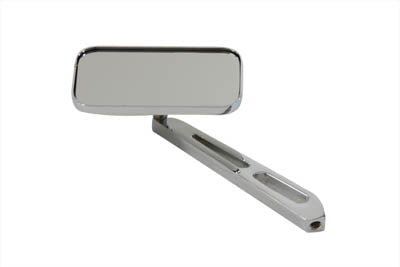 34-6023 - Rectangular Mirror Chrome with Billet Stem by Wyatt Gatling