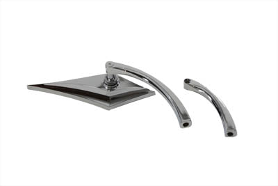 34-8005 - Zoid Mirror with Billet Curved Stem by Wyatt Gatling