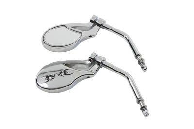 34-8019 - Oval Mirror Set Chrome by Wyatt Gatling