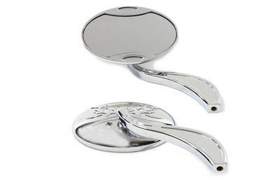 34-8116 - Oval Mirror Set Chrome by Wyatt Gatling