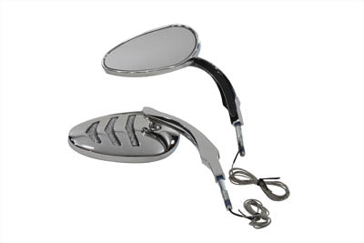 34-9157 - Detonator LED Mirror Set Billet by Wyatt Gatling