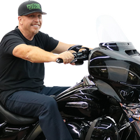 PAUL YAFFE BAGGER NATION Pre-Wired Handlebar - Monkey Bar - 8" - Chrome PYO:MBBPW-8 C