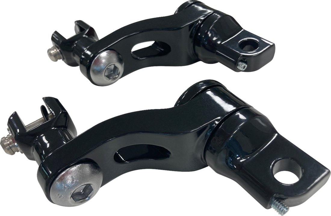 DRAG SPECIALTIES Passenger Peg Mount - Adjustable - Black 63190B
