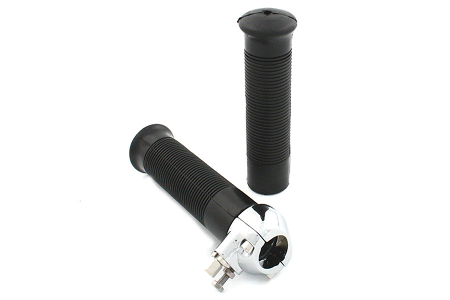 35-0071 - 1 inch Twist Grip Assembly Chrome by V-Twin