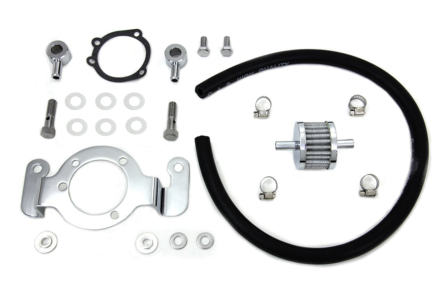 35-0125 - Crankcase Breather and Bracket Kit by V-Twin