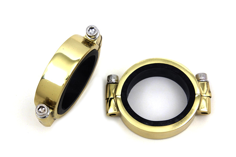 35-0192 - Brass Intake Manifold Clamp Set by V-Twin