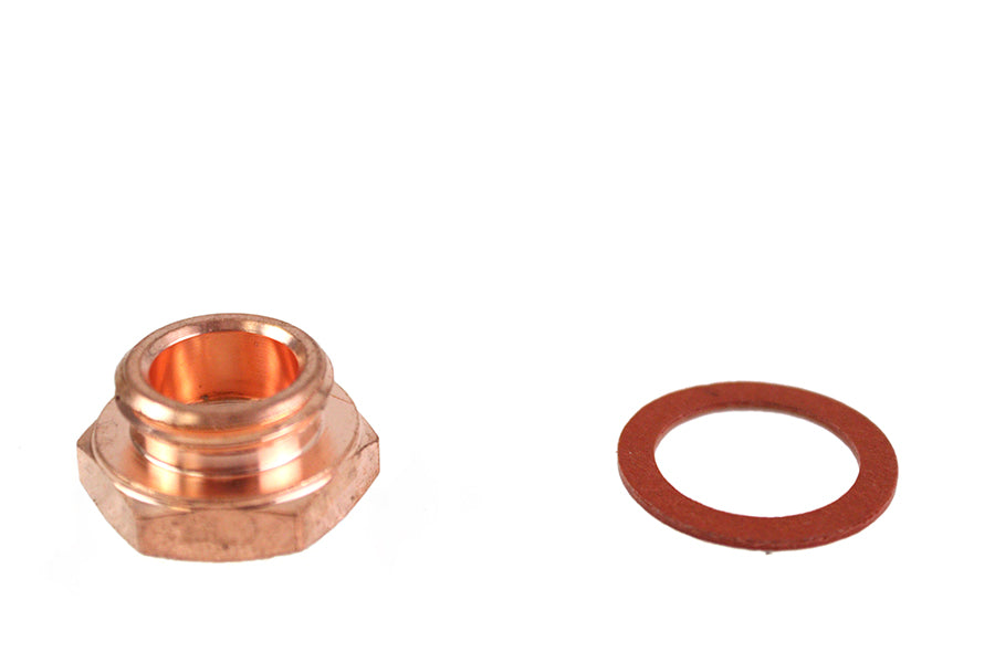 35-0250 - Brass Linkert Carburetor Float Bowl Cap by V-Twin