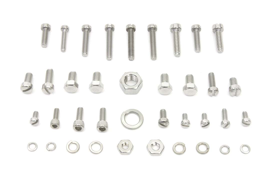 35-0341 - Linkert Carburetor Screw Kit Zicad Plated by V-Twin