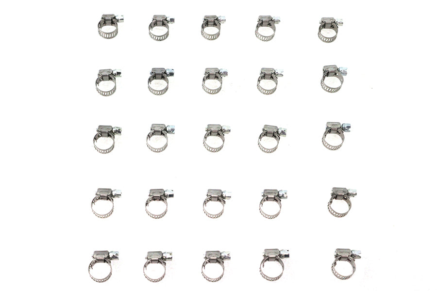 35-0413 - Stainless Steel Fuel Line Hose Clamp by V-Twin