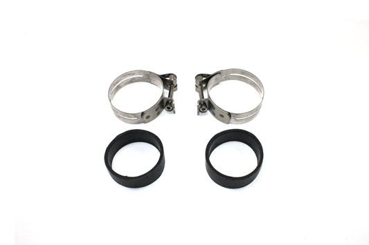 35-0418 - Stainless Steel Intake Manifold Clamp Set by V-Twin
