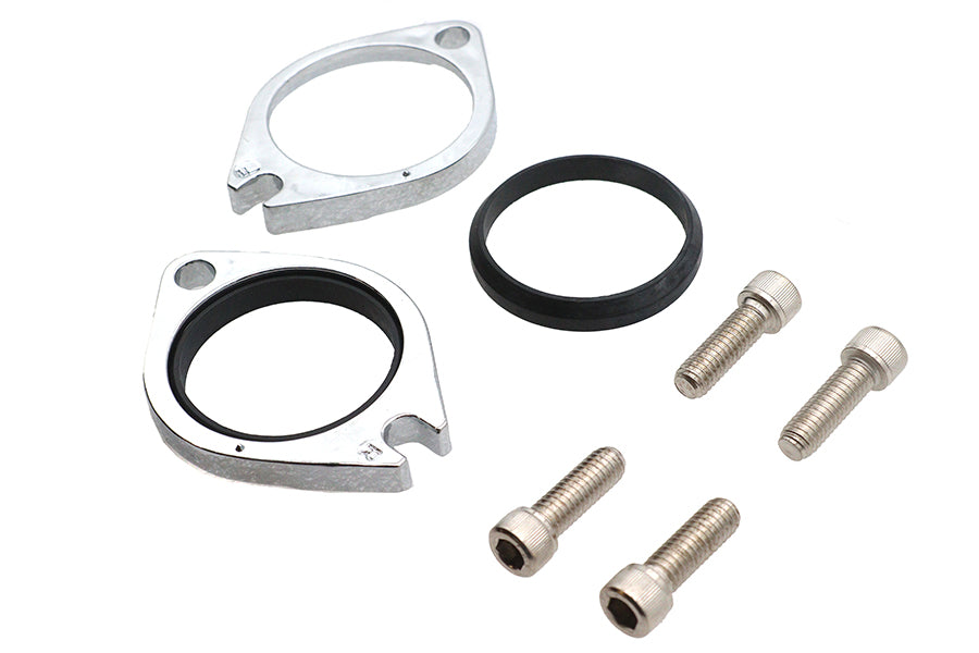 35-0427 - Intake Manifold Flange Kit Chrome by V-Twin