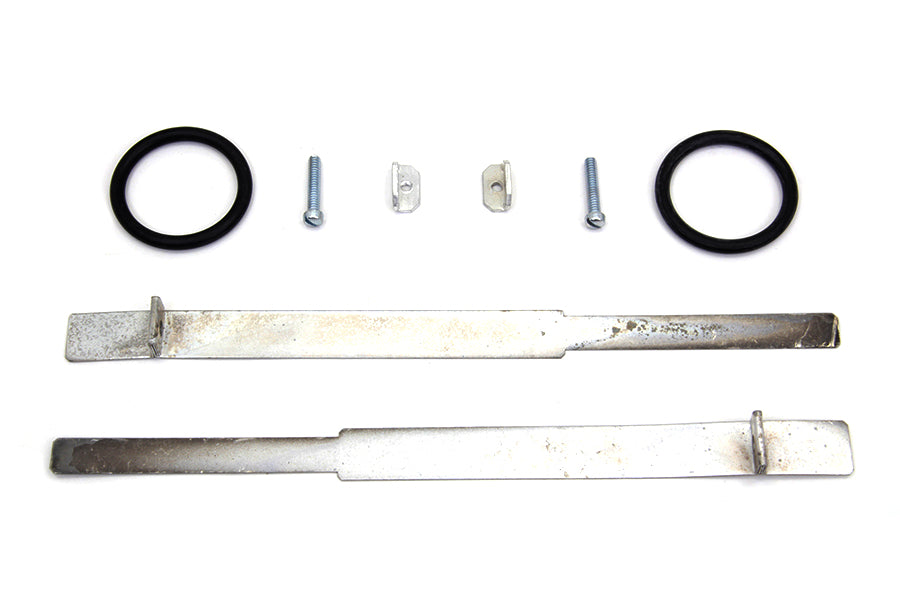 35-0439 - Replica Cadmium Intake Manifold Clamp Set by V-Twin