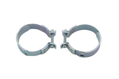 35-0443 - Replica Zinc Intake Manifold Clamp Set by V-Twin