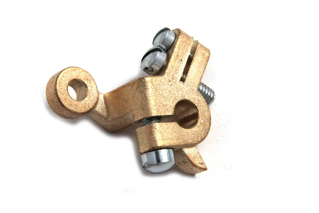 35-0445 - Brass Knucklehead Carburetor Throttle Lever by V-Twin