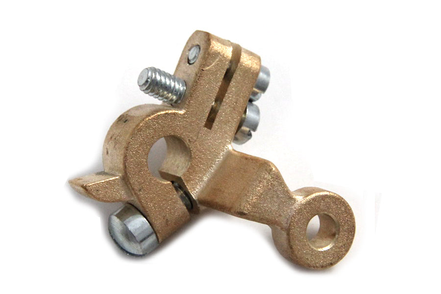 35-0445 - Brass Knucklehead Carburetor Throttle Lever by V-Twin