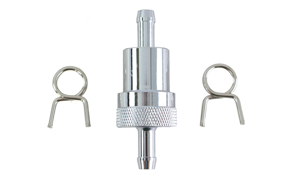 35-0516 - Alloy Fuel Filter Chrome by V-Twin