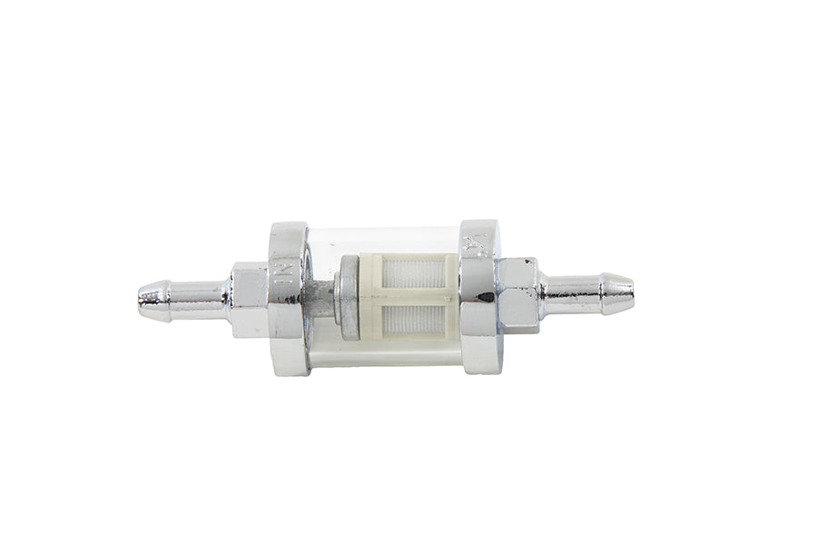 35-0517 - Kleer-Thru Fuel Filter Chrome and Glass by V-Twin