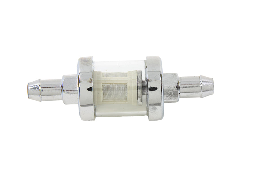 35-0518 - Kleer-Thru Fuel Filter Chrome and Glass by V-Twin