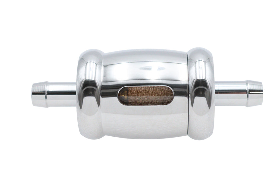 35-0544 - Billet Fuel Filter Chrome by V-Twin