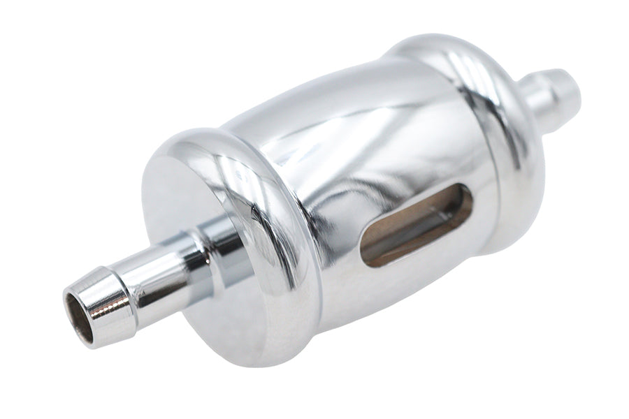 35-0544 - Billet Fuel Filter Chrome by V-Twin