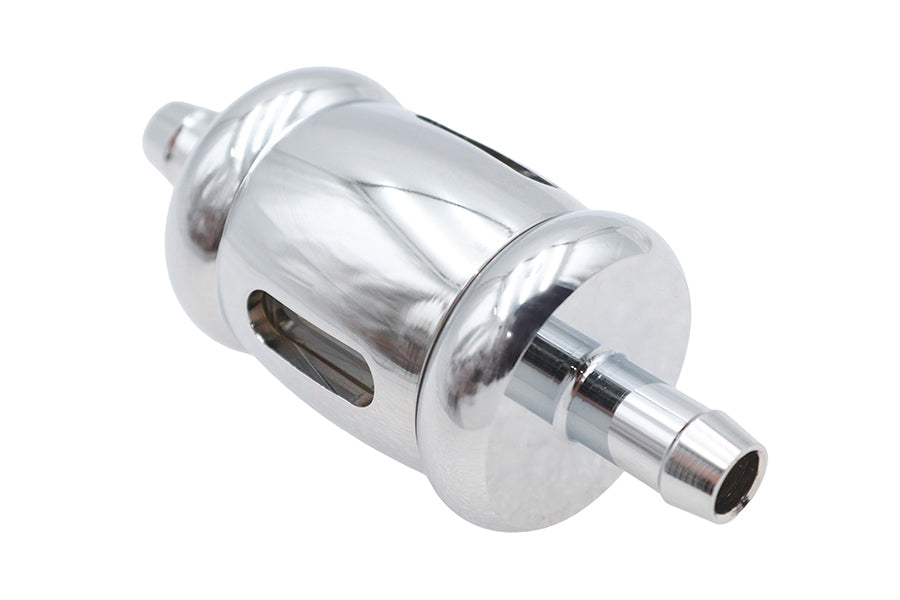 35-0544 - Billet Fuel Filter Chrome by V-Twin