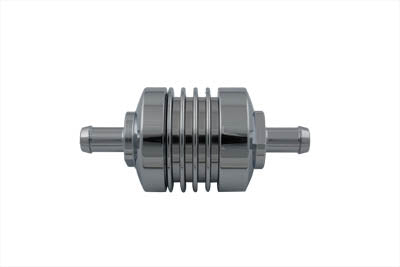 35-0635 - Chrome Billet Fuel Filter by V-Twin