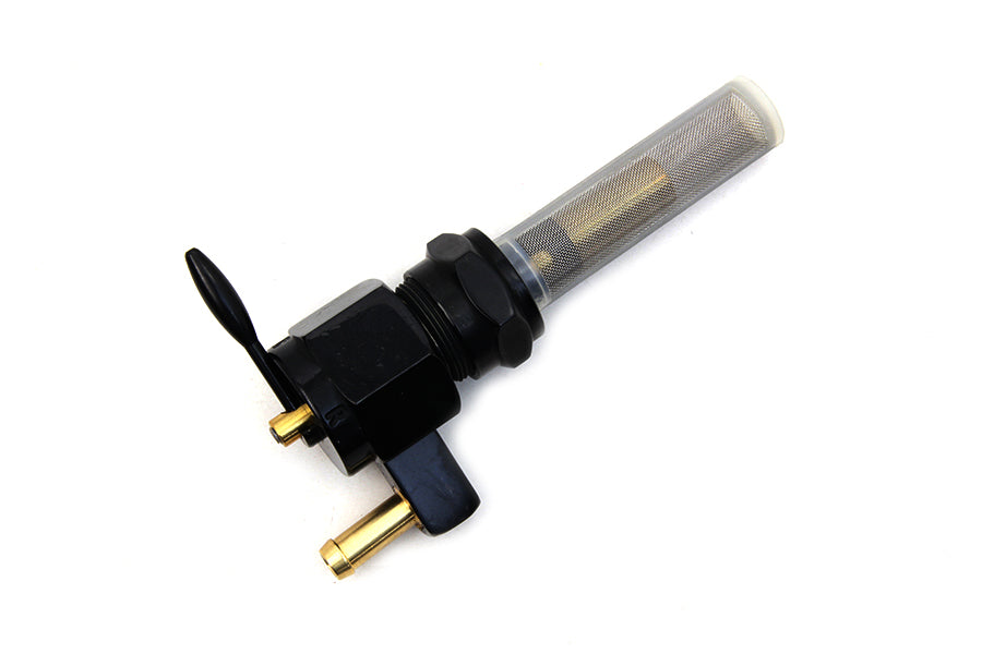 35-0640 - Sifton Black Hex Petcock Down Facing by V-Twin