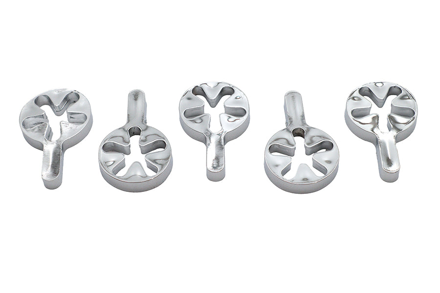 35-0684 - Handlebar Throttle Adjuster Knob Chrome by V-Twin