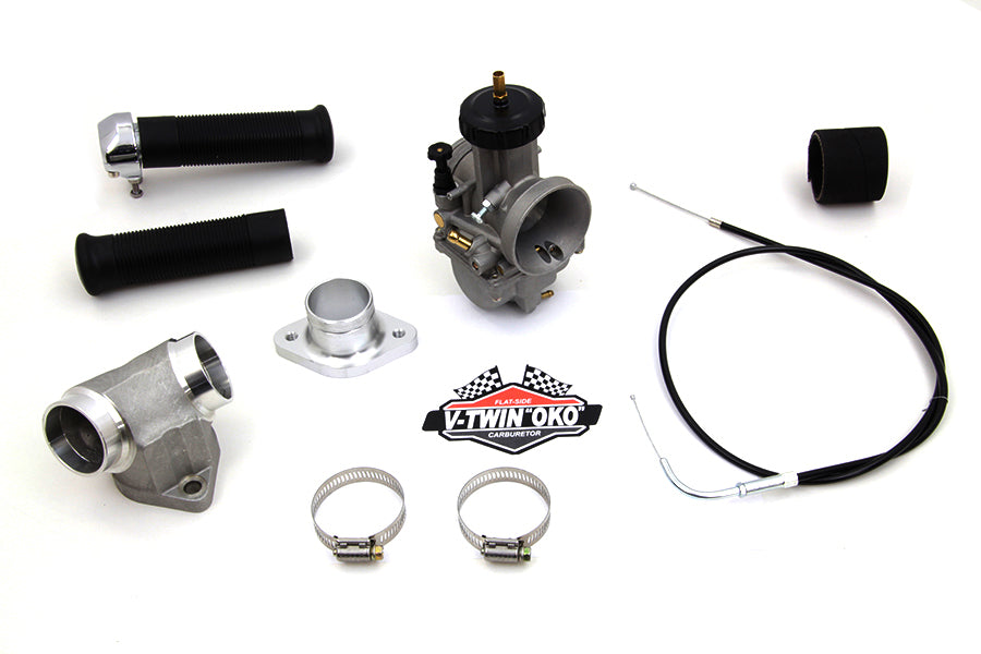 35-0696 - 38mm OKO Flatslide Carburetor Kit by V-Twin